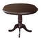 International Concepts Round 36 in Rd Top Pedestal Table, 12 in Leaf, 28.9 inH, Dining Height, Rich Mocha, 36 W, 48 L K15-36RXT - alternate 4
